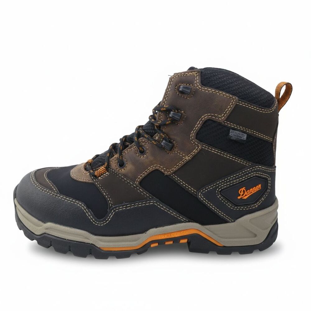 Danner Field Ranger 6" Soft Toe Men's 10 Waterproof Work Boots EH Brown Leather